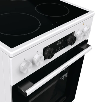 Плита Электрическая Gorenje GEC5C42WG белый стеклокерамика (без крышки) - купить недорого с доставкой в интернет-магазине
