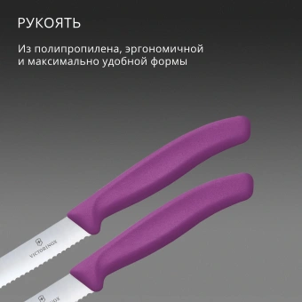 Набор ножей Victorinox Swiss Classic 6.7835.2C1 компл.:2предм. фиолетовый европодвес - купить недорого с доставкой в интернет-магазине