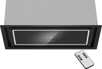 Вытяжка встраиваемая Weissgauff Quadra 600 Touch черный управление: сенсорное (1 мотор) - купить недорого с доставкой в интернет-магазине
