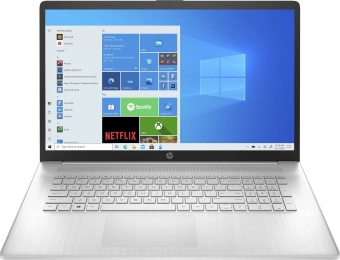 Ноутбук HP 17-cp3176mg Ryzen 7 7730U 16Gb SSD512Gb AMD Radeon 17.3" IPS FHD (1920x1080) Windows 11 silver WiFi BT Cam (802Q2EA) - купить недорого с доставкой в интернет-магазине