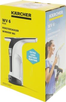 Мойщик окон Karcher WV 6 Plus шир.скреб.:280мм пит.:от аккум. белый - купить недорого с доставкой в интернет-магазине