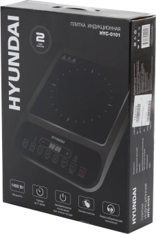 Плита Индукционная Hyundai HYC-0101 черный стеклокерамика (настольная) - купить недорого с доставкой в интернет-магазине