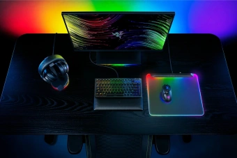 Коврик для мыши Razer V2 Pro черный/зеленый 278x360x4.6мм (RZ02-04920100-R3M1) - купить недорого с доставкой в интернет-магазине