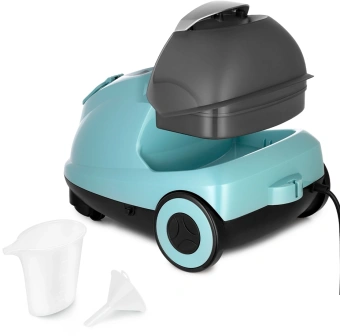 Пароочиститель напольный Kitfort КТ-9187 2000Вт черный/бирюзовый - купить недорого с доставкой в интернет-магазине