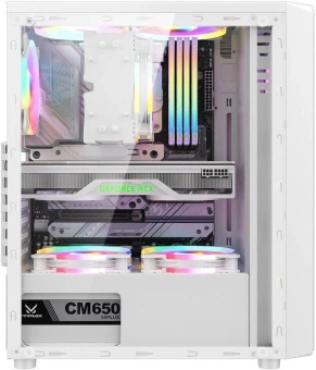 Корпус Formula Mana белый без БП ATX 4x120mm 2xUSB2.0 1xUSB3.0 audio bott PSU - купить недорого с доставкой в интернет-магазине