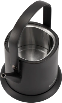 Чайник электрический Hyundai HYK-S2042 0.6л. 1000Вт черный корпус: металл - купить недорого с доставкой в интернет-магазине