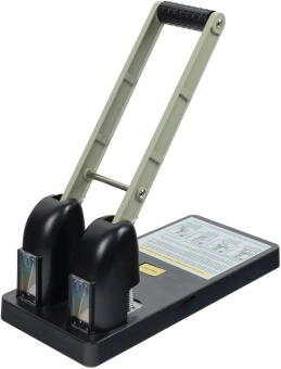 Дырокол Silwerhof Daily макс.:150лист. пластик черный отв.:2 с линейкой - купить недорого с доставкой в интернет-магазине