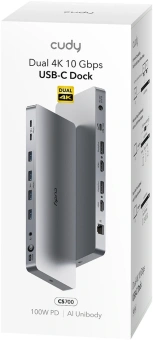 Разветвитель USB-C Cudy CS700 6порт. серебристый - купить недорого с доставкой в интернет-магазине