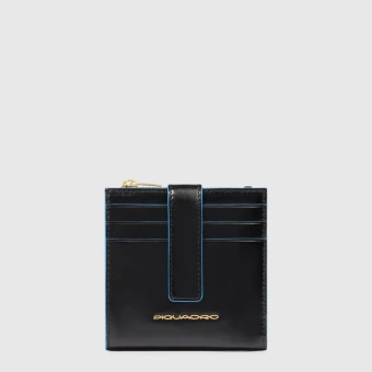 Чехол для кредитных карт Piquadro Blue Square PP6843B2R/N черный натур.кожа - купить недорого с доставкой в интернет-магазине