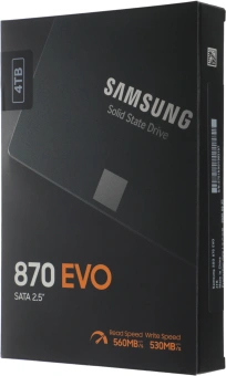 Накопитель SSD Samsung SATA-III 4TB MZ-77E4T0BW 870 EVO 2.5" - купить недорого с доставкой в интернет-магазине