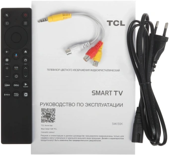 Телевизор QLED TCL 32" 32S5K-UZ черный FULL HD 60Hz DVB-T DVB-T2 DVB-C DVB-S DVB-S2 USB WiFi Smart TV - купить недорого с доставкой в интернет-магазине