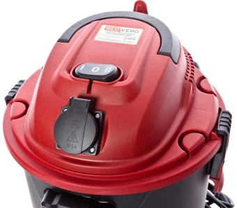 Строительный пылесос RedVerg RD-VC1200S-20P 1200Вт (уборка: сухая/сбор воды) черный - купить недорого с доставкой в интернет-магазине