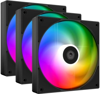Вентилятор для корпуса ID-Cooling AS-120-K Trio ARGB 120х120x25 черный 4-pin 27.2дБ (упак.:3шт) (AS-120-ARGB-K TRIO) Ret - купить недорого с доставкой в интернет-магазине
