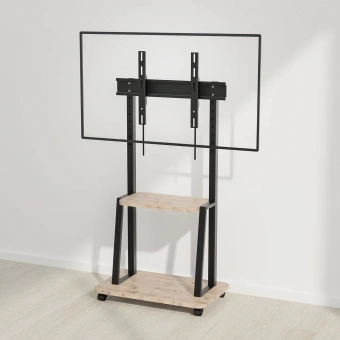 Стойка для телевизора Holder PR-108 черный/керамика 32"-65" макс.40кг напольный мобильный - купить недорого с доставкой в интернет-магазине
