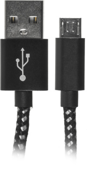 Кабель Buro Braided BHP RET MICUSB-BR USB (m)-micro USB (m) 1м черный - купить недорого с доставкой в интернет-магазине