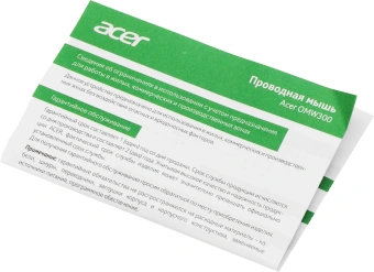 Мышь Acer OMW300 белый оптическая (1200dpi) USB (3but) - купить недорого с доставкой в интернет-магазине
