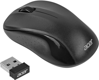 Мышь Acer OMR302 черный оптическая 1200dpi беспров. USB 3but (ZL.MCECC.01X) - купить недорого с доставкой в интернет-магазине