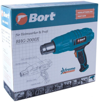 Технический фен Bort BHG-2000X 2000Вт темп.350/600С - купить недорого с доставкой в интернет-магазине