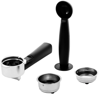 Кофеварка рожковая Kitfort КТ-765 1100Вт серебристый/черный - купить недорого с доставкой в интернет-магазине