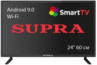 Телевизор LED Supra 24" STV-LC24ST0080W черный HD 60Hz DVB-T2 DVB-C USB WiFi Smart TV (RUS) - купить недорого с доставкой в интернет-магазине