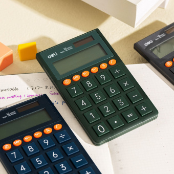 Калькулятор карманный Deli EM130BLUE синий 12-разр. - купить недорого с доставкой в интернет-магазине