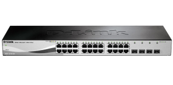 Коммутатор D-Link DGS-1210-28/F 28x1Гбит/с 4xКомбо(1000BASE-T/SFP) настраиваемый - купить недорого с доставкой в интернет-магазине