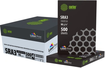 Бумага Cactus CS-LPSRA390500 SRA3/90г/м2/белый/500л. CIE170% для лазерной печати - купить недорого с доставкой в интернет-магазине