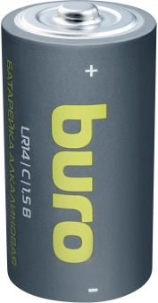 Батарея Buro Alkaline LR14 C 7500mAh (2шт) блистер - купить недорого с доставкой в интернет-магазине