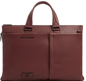 Деловая сумка мужская Piquadro Russel CA4021W137/CU с отделением для ноутбука 15.6" красное дерево натур.кожа - купить недорого с доставкой в интернет-магазине