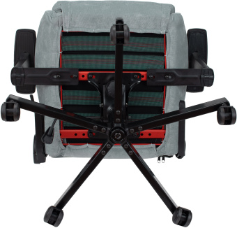 Кресло игровое Knight N1 Fabric серо-голубой Light-28 с подголов. крестов. металл - купить недорого с доставкой в интернет-магазине