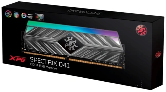 Память DDR4 16GB 3200MHz A-Data AX4U320016G16A-ST41 XPG Spectrix D41 RGB RTL Gaming PC4-25600 CL16 DIMM 288-pin 1.35В dual rank с радиатором Ret - купить недорого с доставкой в интернет-магазине