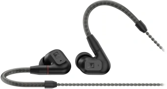 Наушники вкладыши Sennheiser IE 200 1.2м черный проводные крепление за ухом (IE 200 BLACK) - купить недорого с доставкой в интернет-магазине