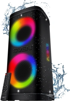 Колонка порт. Sven АС PS-950 черный 160W Mono BT/3.5Jack 8800mAh (SV-022396) - купить недорого с доставкой в интернет-магазине
