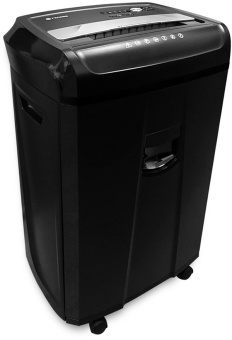 Шредер Heleos УО36-4 черный/серебристый (секр.P-4) фрагменты 29лист. 36лтр. скрепки пл.карты CD - купить недорого с доставкой в интернет-магазине