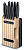 Набор ножей кухон. Victorinox Swiss Classic (6.7153.11) компл.:11предм. с подставкой черный подар.коробка