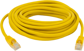 Патч-корд Buro UTP 4 пары cat.5E CCA molded 5м желтый RJ-45 (m)-RJ-45 (m) - купить недорого с доставкой в интернет-магазине