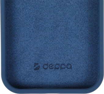 Чехол (клип-кейс) Deppa для Apple iPhone 15 Pro Liquid Silicone синий - купить недорого с доставкой в интернет-магазине