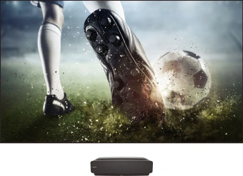 Телевизор LED Hisense 100" Laser TV 100L5F черный 4K Ultra HD 100Hz DVB-T DVB-T2 DVB-C DVB-S DVB-S2 WiFi Smart TV - купить недорого с доставкой в интернет-магазине