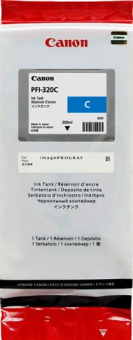 Картридж струйный Canon PFI-320C 2891C001 голубой (300мл) для Canon imagePROGRAF TM-200/205/300/350/355 - купить недорого с доставкой в интернет-магазине