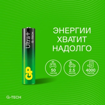 Батарея GP Ultra Plus Alkaline 24AUPA21-2CRSBNN2 AAA (2шт) блистер - купить недорого с доставкой в интернет-магазине