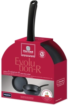 Сковорода Rondell Evolution-R RDA-797 круглая 26см покрытие: Evolution ручка несъемная (без крышки) графитовый - купить недорого с доставкой в интернет-магазине