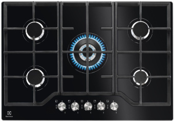 Газовая варочная поверхность Electrolux KGG75362K черный - купить недорого с доставкой в интернет-магазине