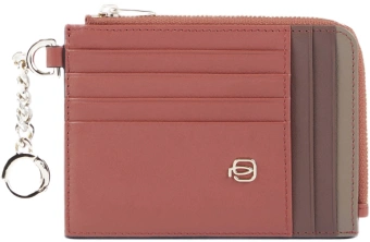 Чехол для кредитных карт Piquadro Circle PP5910W92R/ARTM коралловый/кофейный натур.кожа - купить недорого с доставкой в интернет-магазине