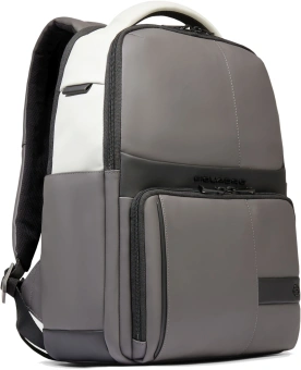 Рюкзак мужской Piquadro Wollem Rubber CA6238W129W/GRN серый/черный полиуретан - купить недорого с доставкой в интернет-магазине
