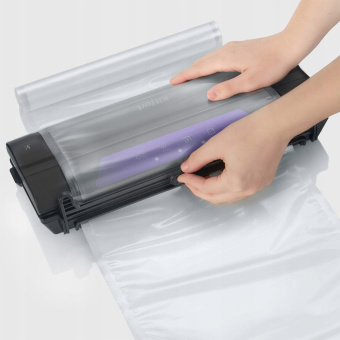 Вакуумный упаковщик Kitfort КТ-1528-1 110Вт 0.55Бар шир.пак.:28см черный/фиолетовый - купить недорого с доставкой в интернет-магазине