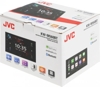 Автомагнитола JVC KW-M560BT 2DIN 4x50Вт v4.2 6.8" RDS - купить недорого с доставкой в интернет-магазине