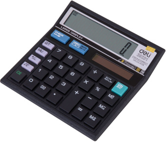 Калькулятор настольный Deli E39231 черный 12-разр. - купить недорого с доставкой в интернет-магазине