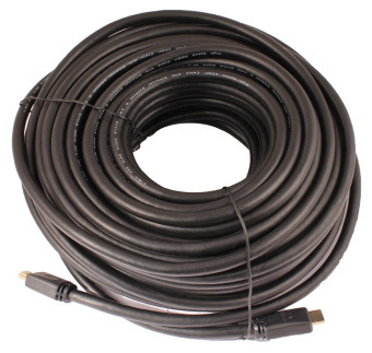 Кабель аудио-видео Lazco WH-111 HDMI (m)/HDMI (m) 30м. позолоч.конт. черный (10320) - купить недорого с доставкой в интернет-магазине