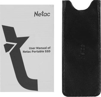 Накопитель SSD Netac USB-C 1Tb NT01ZSLIM-001T-32BK Z Slim 1.8" черный - купить недорого с доставкой в интернет-магазине