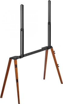 Подставка для телевизора Cactus CS-ST3646BKWN черный/орех 49"-75" макс.40кг напольный - купить недорого с доставкой в интернет-магазине